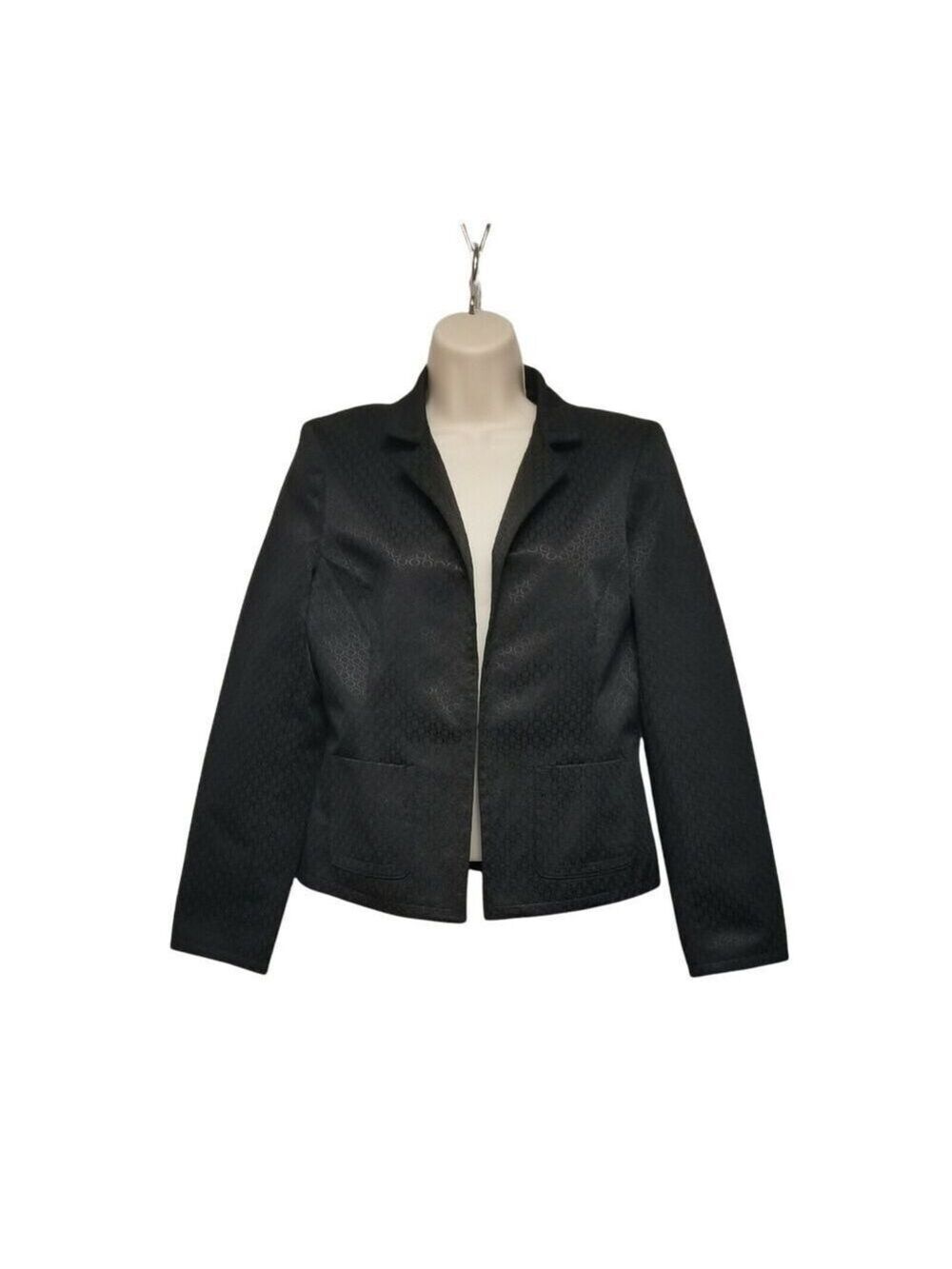 New York Jones York Collection Blazer Color Black Size 6 - Picture 1 of 9